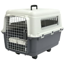 SportPet Designs Plastic Dog IATA Airline Approved Kennel Carrier, Medium, 1 Piece