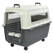 SportPet Designs, Plastic Dog IATA Airline Approved Kennel Carrier, XL, 1 Piece