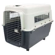 SportPet Designs Airline Approved Plastic Dog Kennel with Wheels, -Large