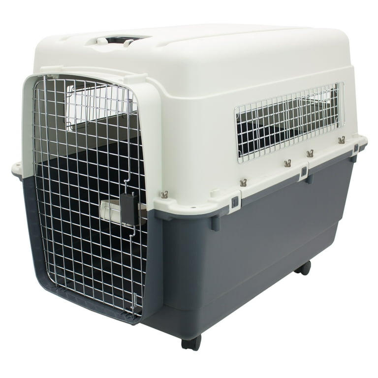 ケンケンページ SportPet Designs Airline Approved Plastic Dog Kennel with Wheels