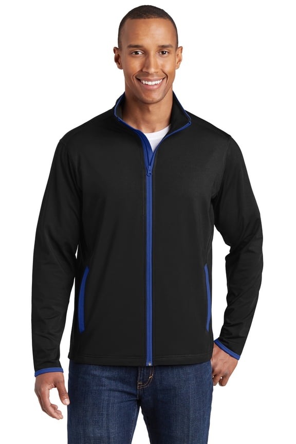 SportWick Stretch Contrast FullZip Jacket