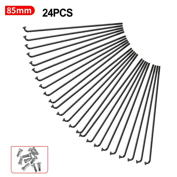 Sportact Bicycle Accessories,255MM 275MM 289MM bike Steel SPOKES AND NIPPLES 24 pcs for 27.5/26/29er