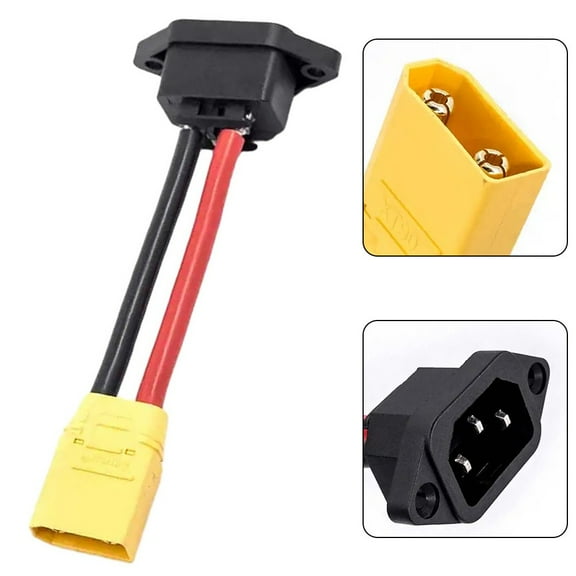 Sportact Bicycle Accessories,Electric Bicycle,XT90 to AC Electric Scooter Vehicle Charging Socket E-bike Cable