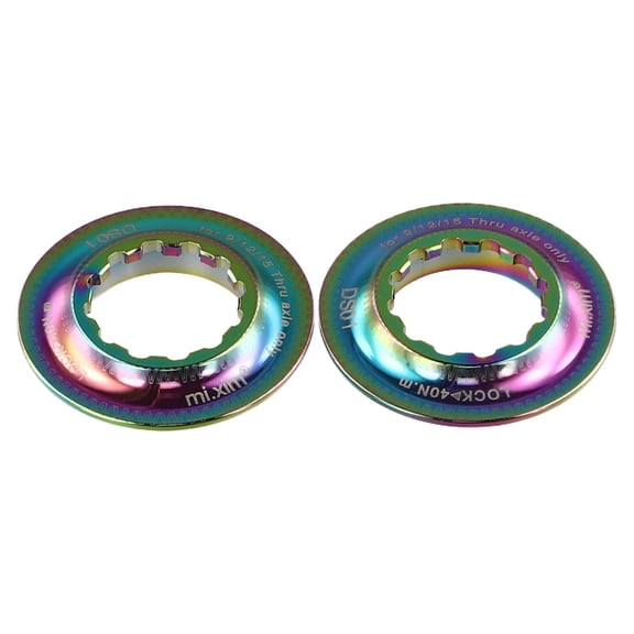 Sportact Bicycle Accessories,Lock Cover Bike Center Locking Rings for Disc Brake for Rotor on Center Lock Hub