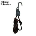 thumbnail image 1 of Sportact Camping Essentials,1/4 3/8 Plastic Dipped S Hook Hanging Rope Binding Rope Tent Pulley Lifting Rope,Outdoor Sports, 1 of 10