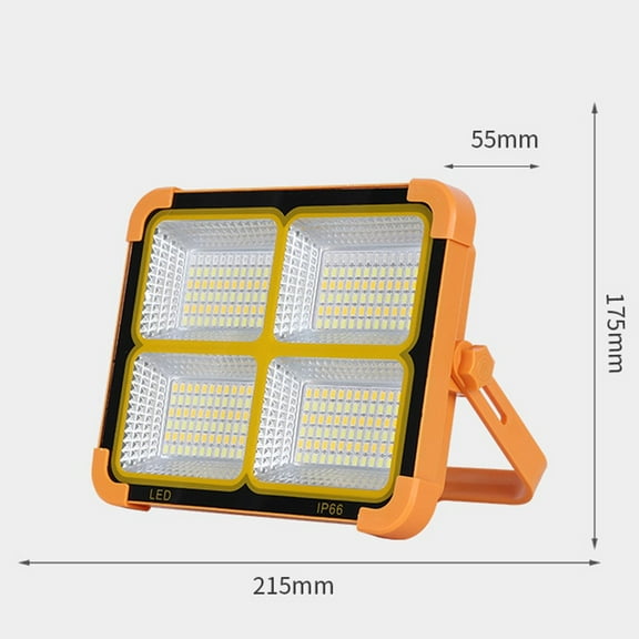 Sportact Camping Essentials,Portable Rechargeable Solar Flood Light Outdoor LED Spotlight Construction Lamp,Outdoor Sports
