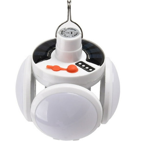 Sportact Camping Essentials,Portable Solar Football Camping Lantern Led Outdoor Hanging Tent Lamp Folding,Outdoor Sports