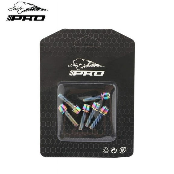 Sportact Cycling,Bicycle Accessories,6pcs M5*18mm Plated Bicycle Steering Handlebar Stem Screws Bolts