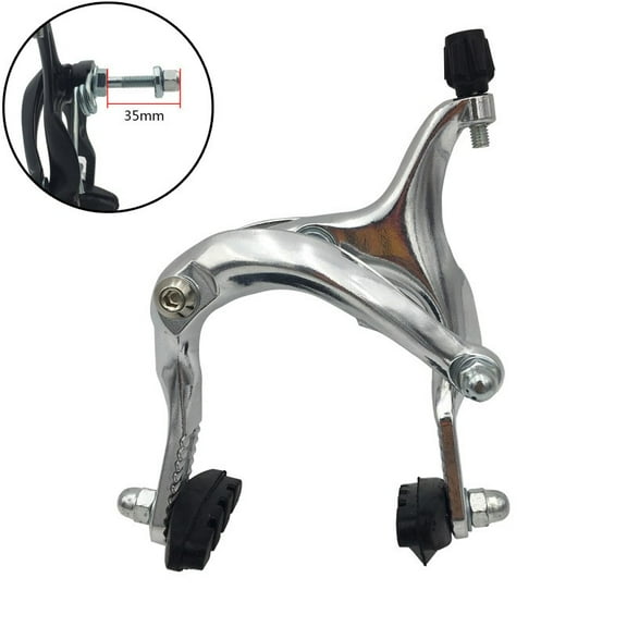 Sportact Cycling,Bicycle Accessories,Brakes,61-79mm Long-reach Rear & Front C Caliper Brake Set Bike Side Pull Polished