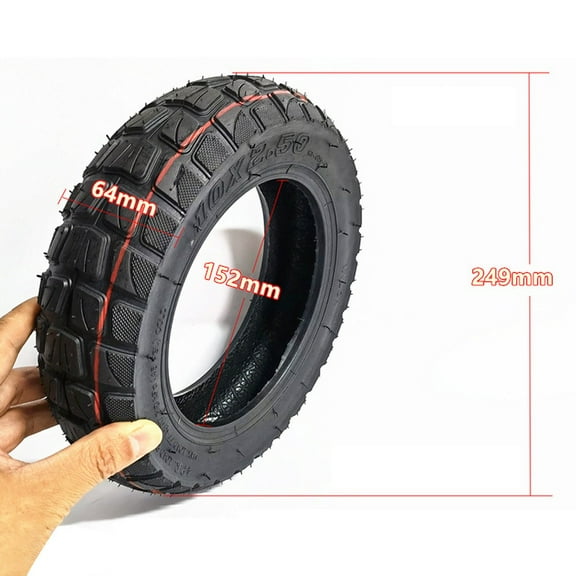 Sportact Electric Scooters,10 Inch 10x2.50 Off-road Outer Tire 60/70-6.5 For Max G30 Electric Scooter,Outdoor Sports