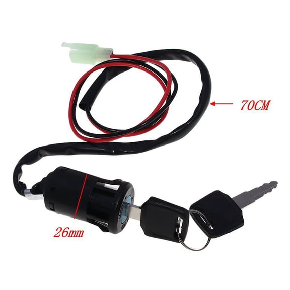 Sportact Electric Scooters, for ATV Ignition Key Switch 2 Wire Start Switch Lock Key Go Kart Motorcycle Quad,Outdoor Sports