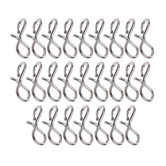 Sportact Fishing Accessories,Fishing Equipment,25pcs Fly Fishing Snap Quick Change Connect for Flies Hook Lures No-Knot Snaps