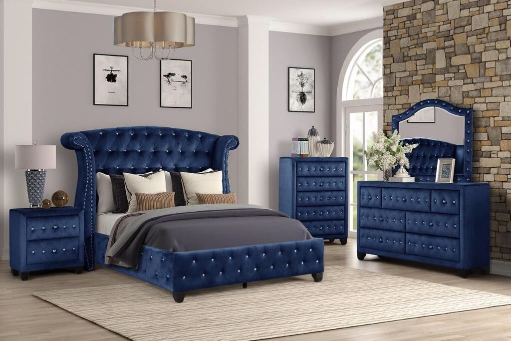 Blue wardrobe set discount