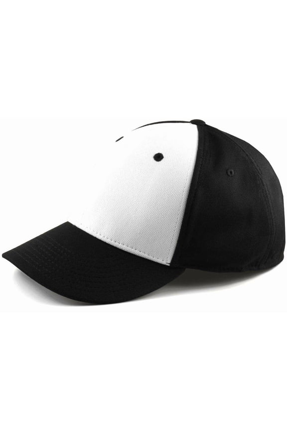 XL/XXL Baseball Caps for Big Heads - Black/White