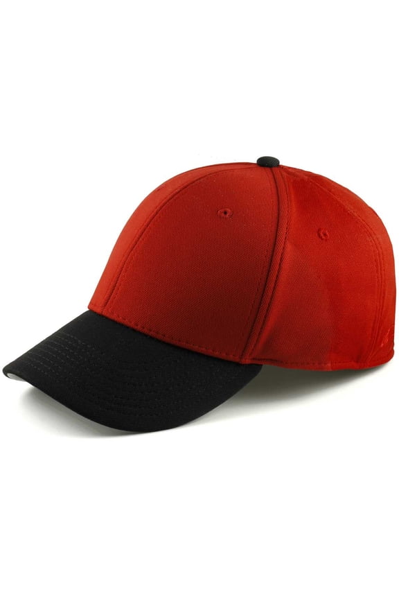 XL/XXL Baseball Caps for Big Heads - Red/Black