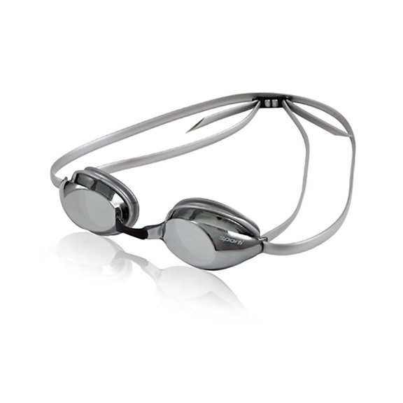 Sporti Jr. S2 Mirrored Goggles, Antifog, UV Shield, Shatter-Resistant, Narrow Fit, Adjustable Nose for Kids