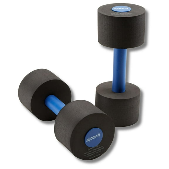 Sporti Light Resistance Aquatic Dumbbells, 4 lbs, Soft Grip Closed Cell Foam
