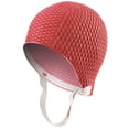 thumbnail image 1 of Sporti Heavy-Duty Textured Rubber Swim Cap with Adjustable Chin Strap, 1 of 6