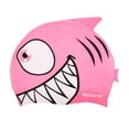 thumbnail image 1 of Sporti Junior Silicone Swim Cap - Cartoon Shark Design, Easy On/Off, Children's Size, 1 of 4
