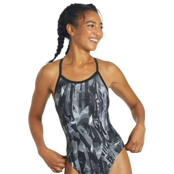 Sporti Catalyst Thin Strap One Piece Swimsuit, High Cut, Unpadded, Athletic (Women’s)