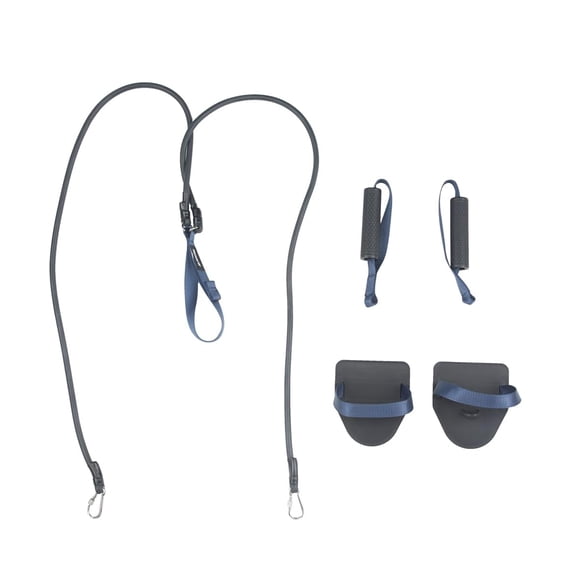 Sporti Dryland Training Cords with Paddles & Handles, Metal D-Rings, Carry Bag Included