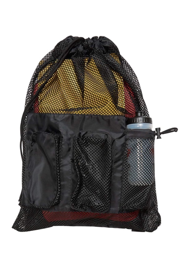 Mesh Backpack, Adult Size, Multiple Zips, Adjustable Nylon Straps