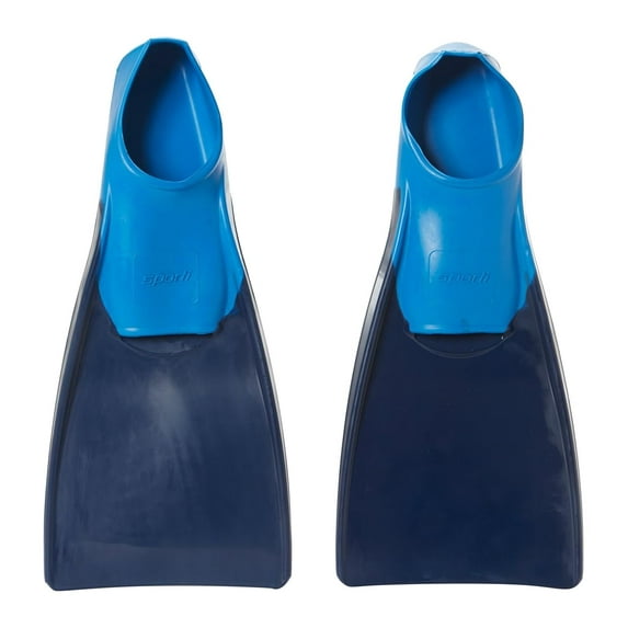 Sporti Long Blade Swim Fins with Flexible Foot Pocket for Improved Fit