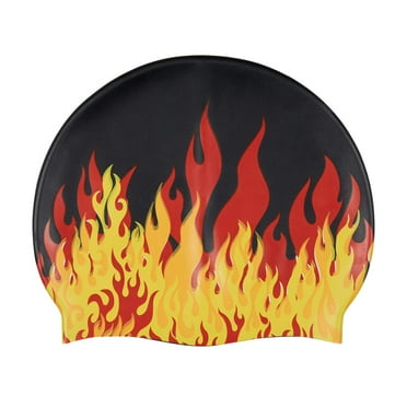 Sporti Fast Flames Silicone Swim Cap