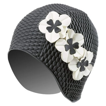 Sporti Floral Bubble Swim Cap