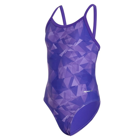Sporti Fractalicious One Piece Swimsuit, High Cut, Unpadded, Athletic (Women’s)