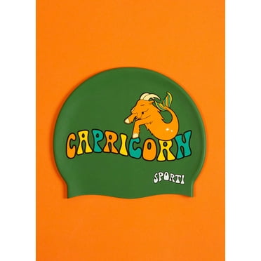 Sporti Groovy Zodiac Capricorn Silicone Swim Cap