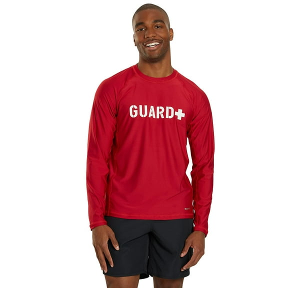 Sporti Guard Men’s L/S UPF 50+ Comfort Fit II Rash Guard, Crew Neck, Long Sleeve (Men’s)