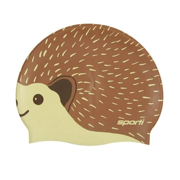Sporti Junior Silicone Swim Cap, Fun Print, Easy On-and-Off, Latex-Free
