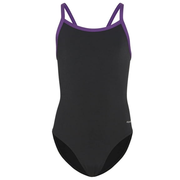 Sporti HydroLast Piped Thin Strap One Piece Swimsuit, High Cut, Athletic (Women’s)