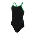 thumbnail image 1 of Sporti HydroLast Solid Thin Strap One Piece Swimsuit, High Cut, Unpadded, Athletic (Women’s), 1 of 12
