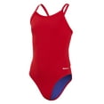 thumbnail image 1 of iSwim Essential Solid Thin Strap One Piece Swimsuit, High Cut, Unpadded (Women’s), 1 of 11