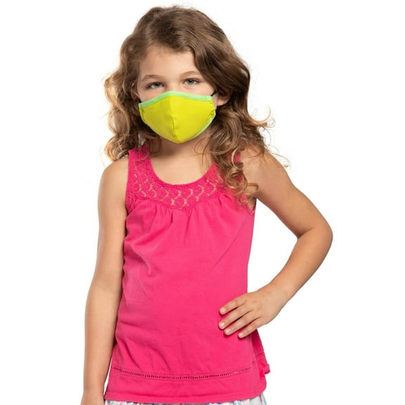 Sporti Reusable Kids Face Mask Set, Ages 4-8, Adjustable Nose Bridge, Quick-Drying
