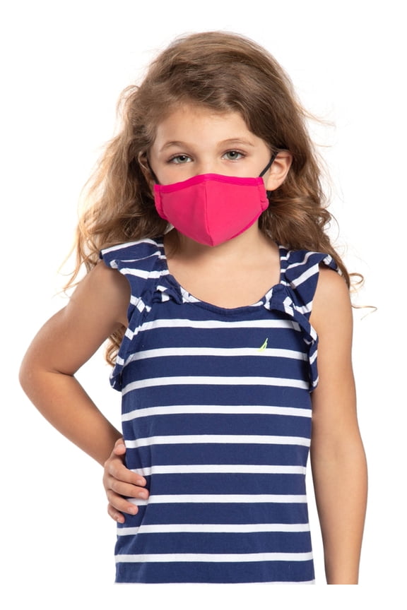 Reusable Kids Face Mask Set, Ages 4-8, Adjustable Nose Bridge, Quick-Drying