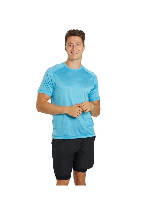 Men’s S/S Hybrid II UPF 50+ Sun Shirt, Crew Neck, Short Sleeve, Athletic (Men’s)