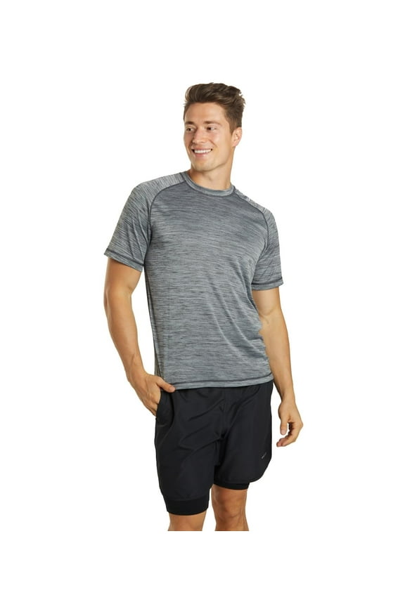Men’s S/S Hybrid II UPF 50+ Sun Shirt, Crew Neck, Short Sleeve, Athletic (Men’s)
