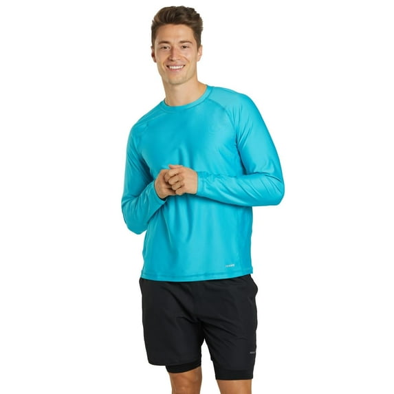 Sporti Men's L/S UPF 50+ Comfort Fit II Rash Guard, Crew Neck, Long Sleeve (Men’s)