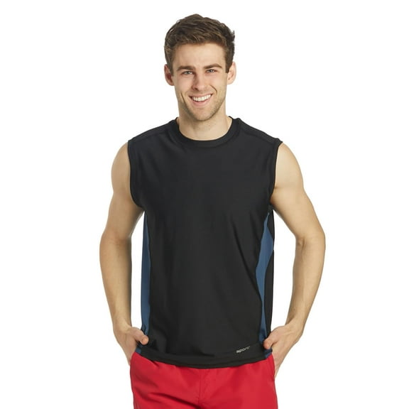 Sporti Men's Sleeveless UPF 50+ Rash Guard, Crew Neck, Sleeveless, Athletic (Men’s)