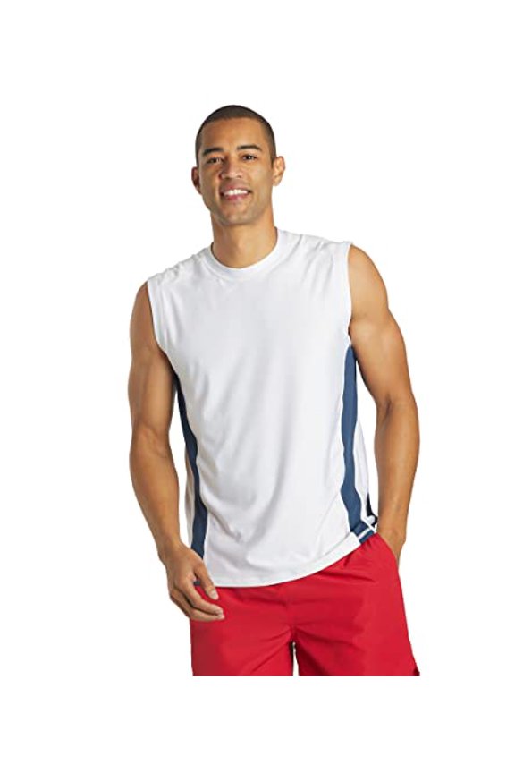 Men's Sleeveless UPF 50+ Rash Guard, Crew Neck, Sleeveless, Athletic (Men’s)