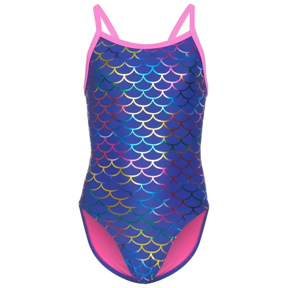 Sporti New Waves Thin Strap One Piece Swimsuit, High Cut, Unpadded, Athletic (Women’s)