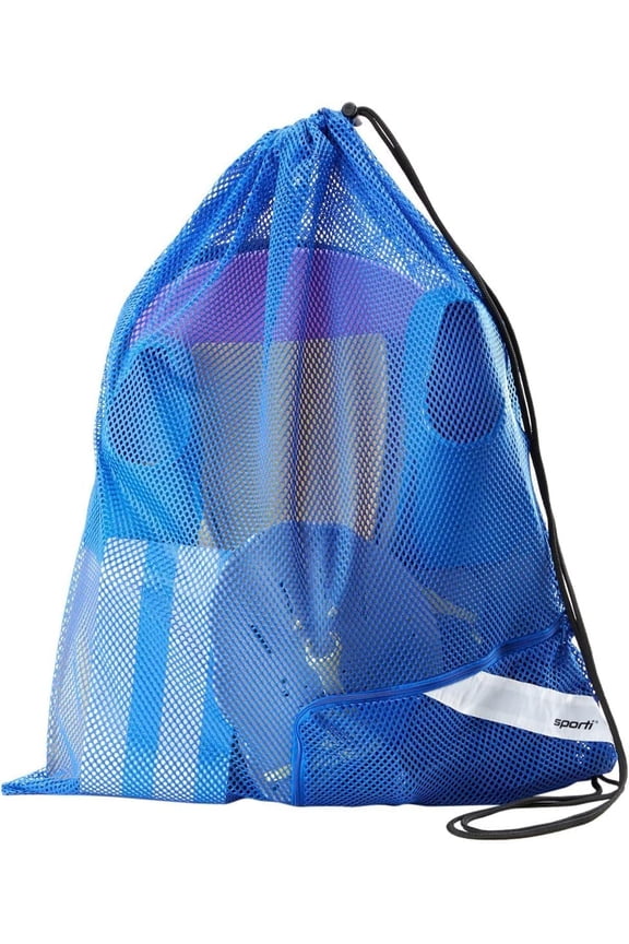 One-Shoulder Mesh Bag, Breathable Fabric, Zipper Pocket