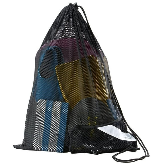 Sporti One-Shoulder Mesh Bag, Breathable Fabric, Zipper Pocket