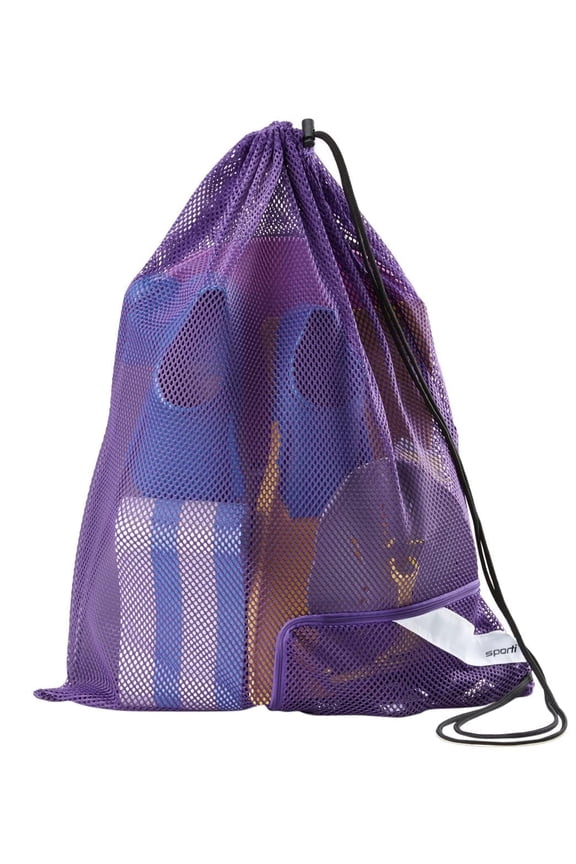 One-Shoulder Mesh Bag, Breathable Fabric, Zipper Pocket