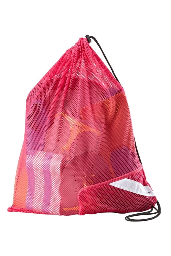One-Shoulder Mesh Bag, Breathable Fabric, Zipper Pocket