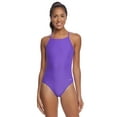 thumbnail image 1 of Sporti Light Wave Thin Strap One Piece Swimsuit, High Cut, Unpadded, Athletic (Women’s), 1 of 12