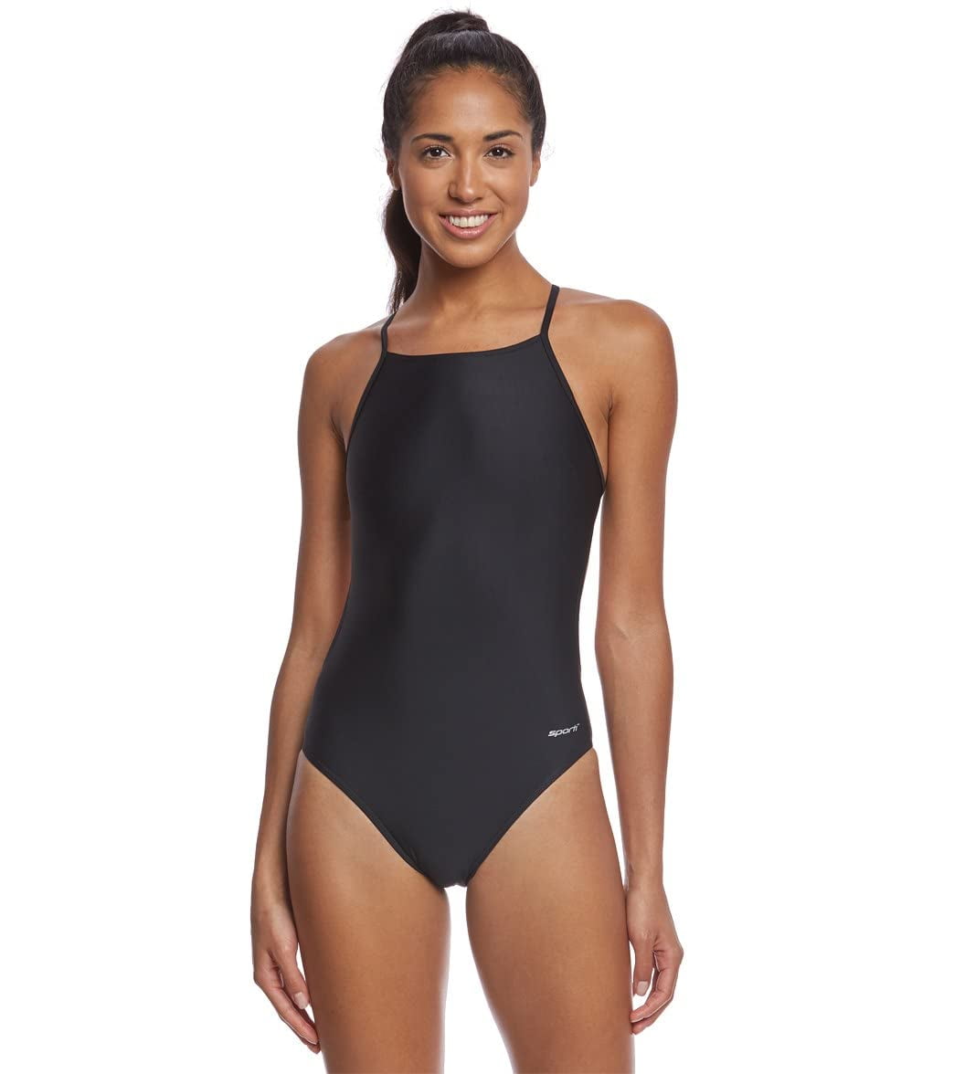 ★Massimo Dutti★ Fluid long strap one piece Sporti-Micro-Back-One-Piece-